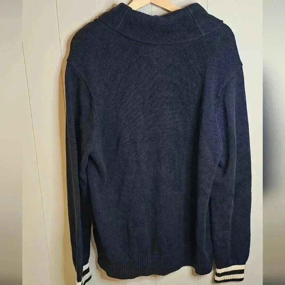 Navy Tommy Hilfiger Sweater with Crest, XL